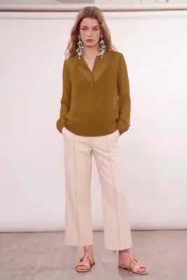 Pantalon Huarte Denim Ecru