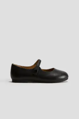 Babies en cuir - Noir