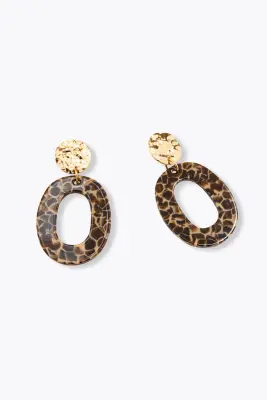 Boucles d'oreilles léopard