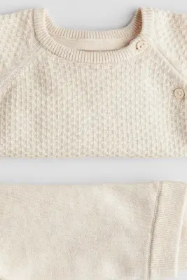 Ensemble 2 pièces en coton - Beige clair