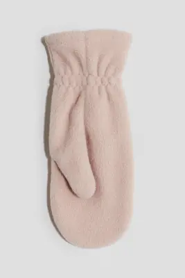 Moufles en polaire - Rose clair