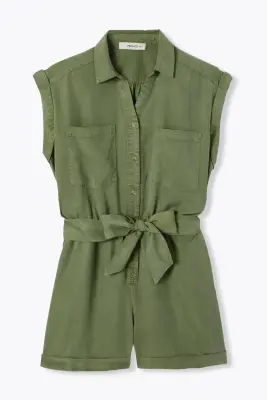 Combishort en lyocell Femme