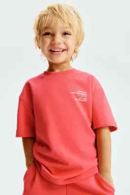 Ensemble 2 pièces T-shirt et short en molleton - Rouge/Game Time