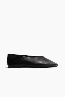Ballerines en cuir - Noir