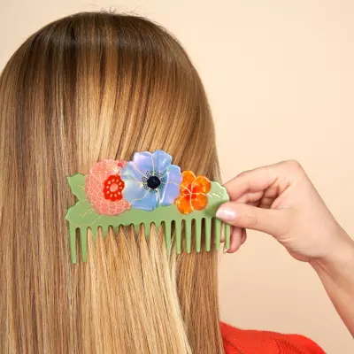 Peigne Bouquet de fleurs Coucou Suzette