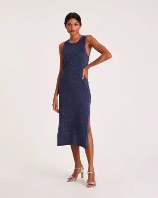 Robe Persil marine irisé