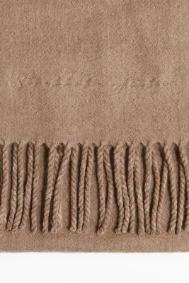 Écharpe tissée - Beige foncé