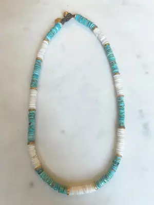 BOHEMIAN RHAPSODIE PARIS Collier Bettina Opale et Turquoise -30%