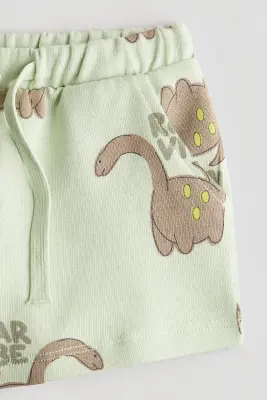 Short en molleton imprimé - Vert clair/Roar Vibe
