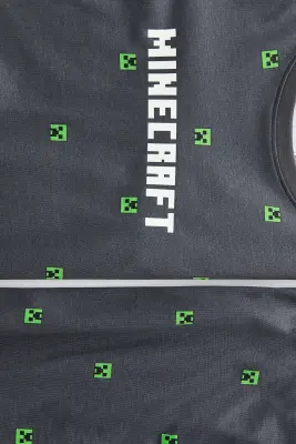 Pyjama imprimé en jersey de coton - Gris foncé/Minecraft