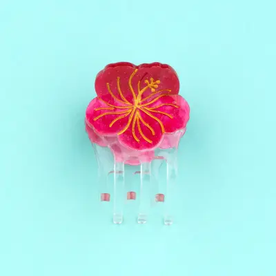 Mini pince à cheveux Hibiscus Coucou Suzette