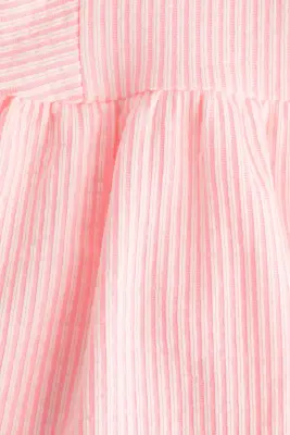 Robe imprimée en jersey - Rose clair/rayures blanches
