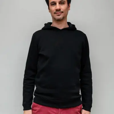 Sweat homme à capuche Henri noir