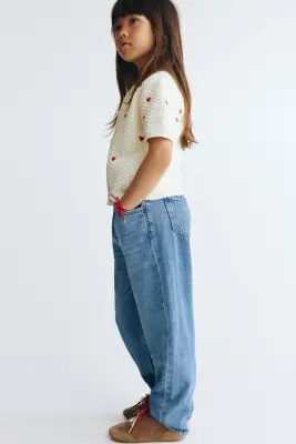 Jean paper bag Relaxed - Bleu denim