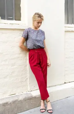 Pantalon Jaffa rouge