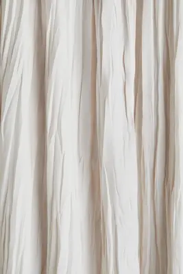 Jupe en twill froissé - Beige clair