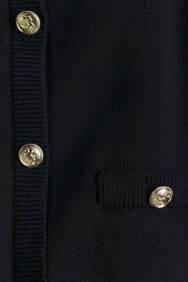 Gilet en maille fine - Bleu marine