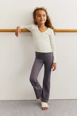 Top de sport croisé - Crème