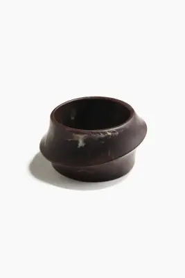 Bracelet jonc - Marron foncé/marbré