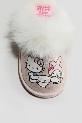 Chaussons scintillants - Rose clair/Hello Kitty