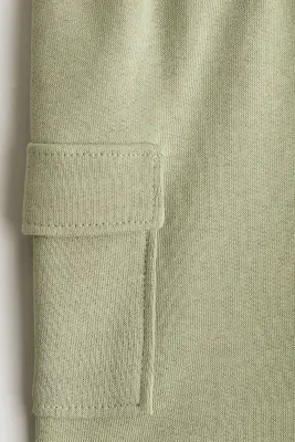 Short cargo en molleton - Vert clair