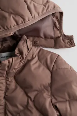 Combinaison d'hiver matelassée en duvet - Marron