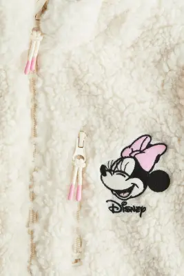 Veste en tissu Teddy bear avec applications - Crème/Minnie