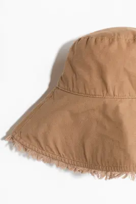 Bob en coton - Beige foncé