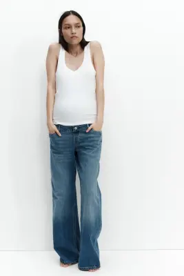 MAMA Jean large - Bleu denim