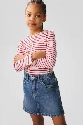 Jupe en denim - Bleu denim