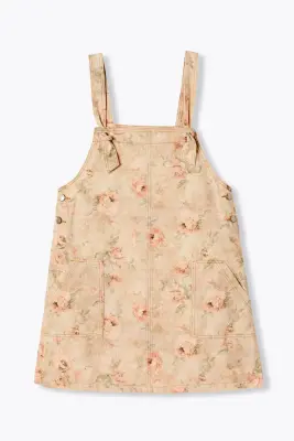 Robe salopette fleurie Femme