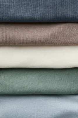 Lot de 5 bodies croisés - Bleu ancien/vert kaki