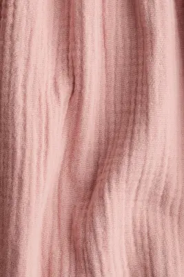 Robe en mousseline de coton - Rose ancien clair