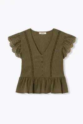 T-shirt crépon Femme
