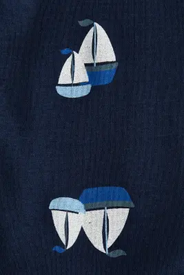 Body imprimé - Bleu marine/voiliers