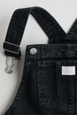 Ensemble 2 pièces robe et top - Beige clair/noir denim