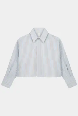 CHEMISE CROPPED RAYÉ CELIA