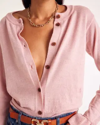 Cardigan Rosalie rose