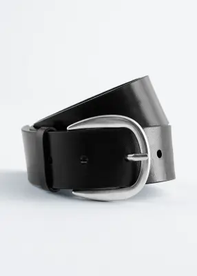 Ceinture en cuir - Noir