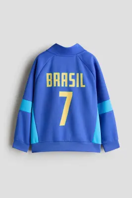 Veste de football - Bleu vif/Brasil