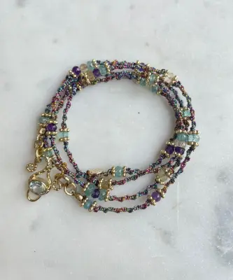 Nouveau ! ROOM SERVICE JEWELRY Cordon Twist Améthyste