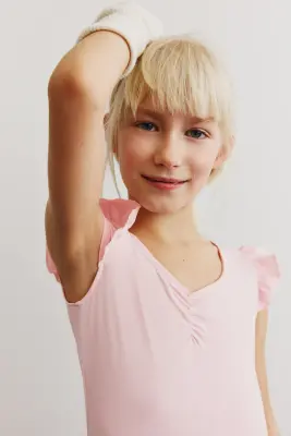 Justaucorps de sport avec jupe - Rose clair