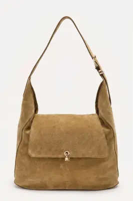 Sac Gala croûte de cuir kaki