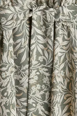 Robe avec ceinture à nouer - Vert kaki clair/motif