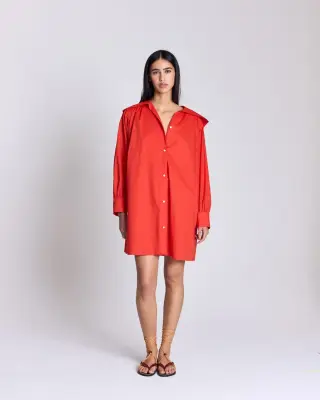Robe Celestine rouge coquelicot