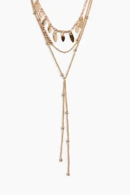 Collier à trois rangs - Doré