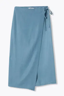 Jupe longue portefeuille Femme