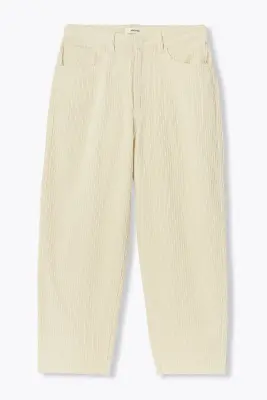 Pantalon barrel en velours