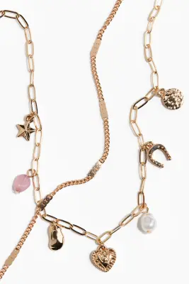 Collier à deux rangs - Doré