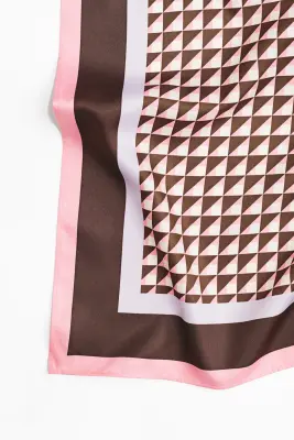 Foulard à motif - Rose clair/motif